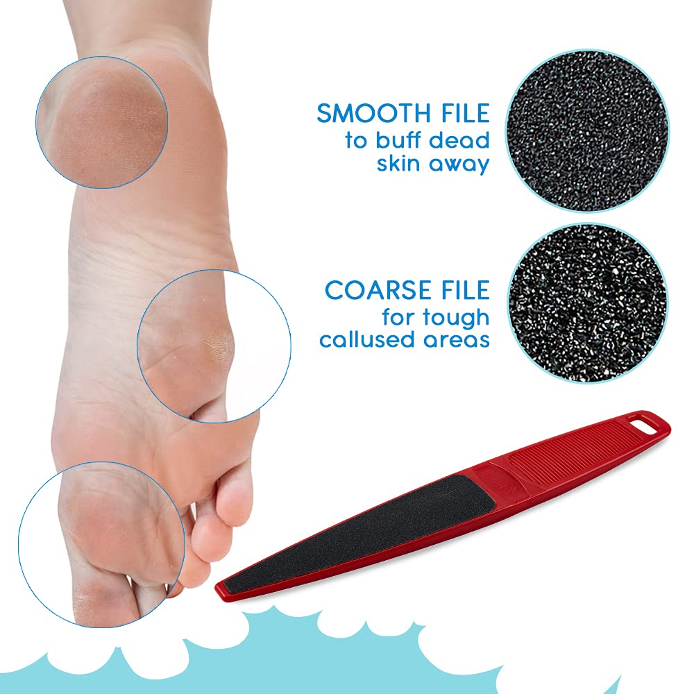 Flowery lime à pieds utilisable sous la douche pour une pédicure pratique.