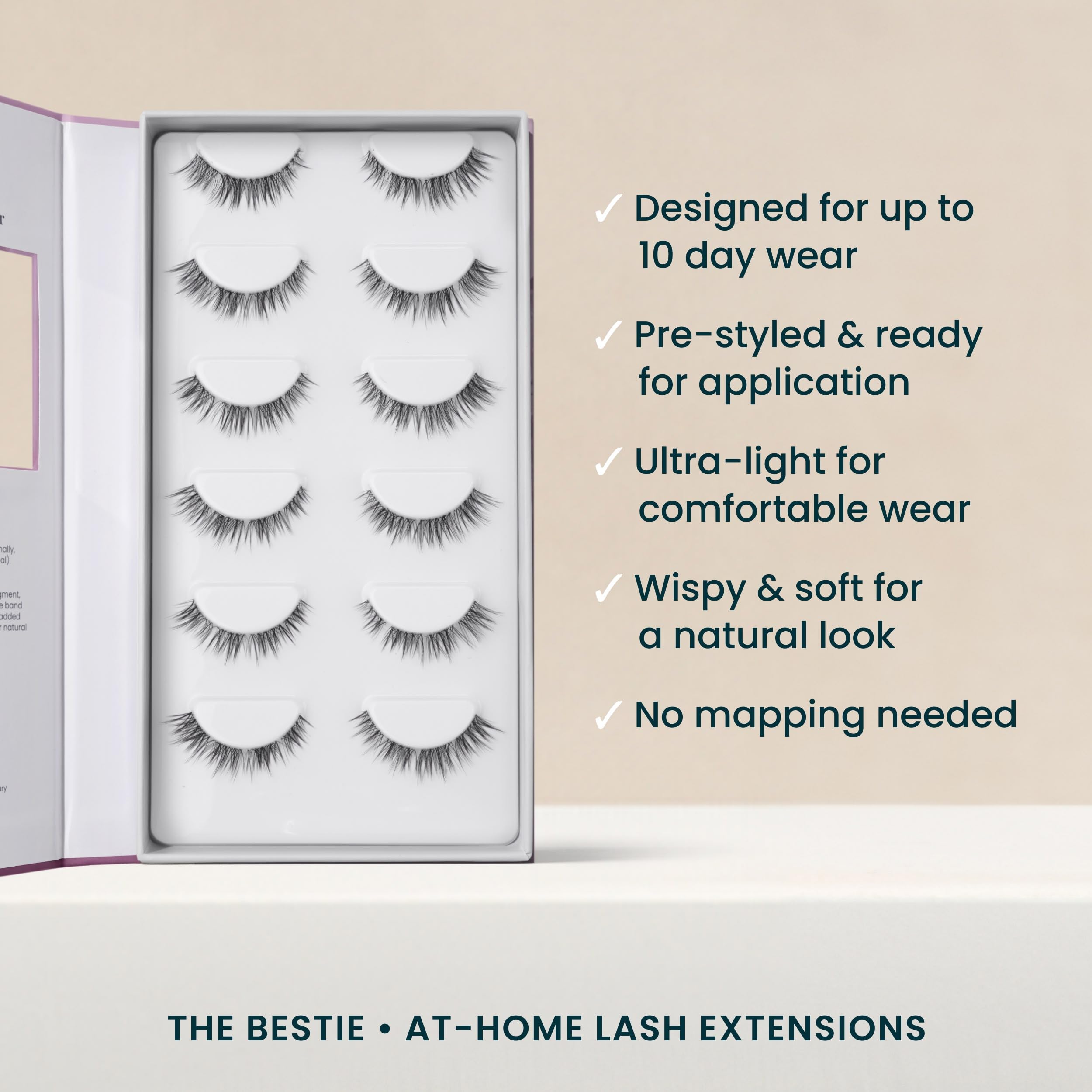 FlutterHabit Bestie Lash Clusters durabilite eau avec adhésif dédié recommandé