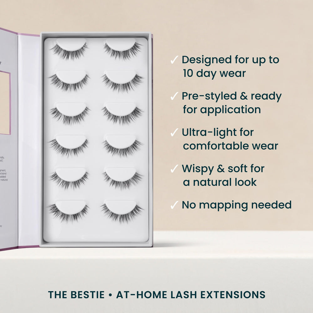FlutterHabit Bestie Lash Clusters durabilite eau avec adhésif dédié recommandé