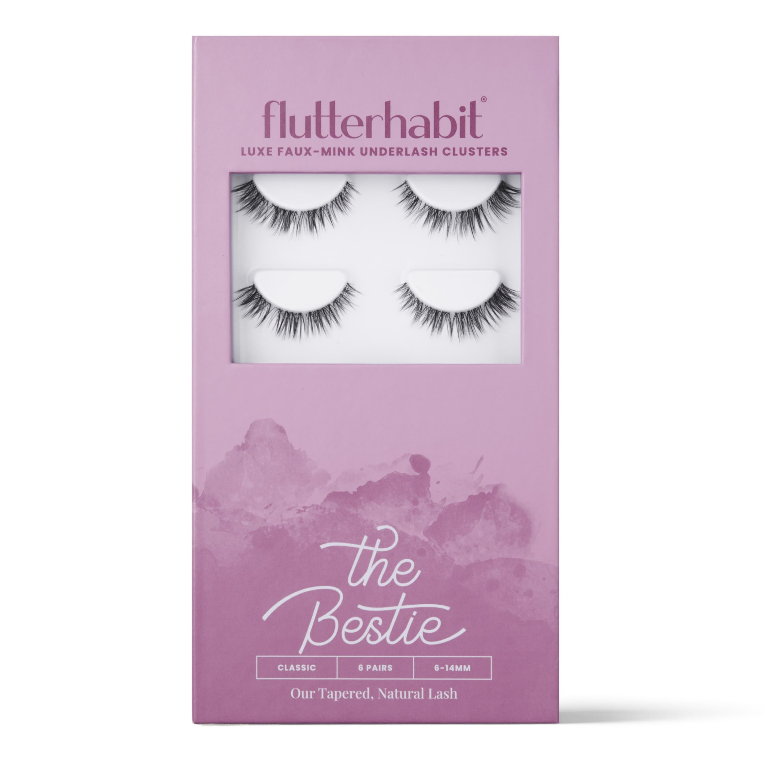 FlutterHabit Bestie Lash Clusters ensemble cils pour regard poupée durable