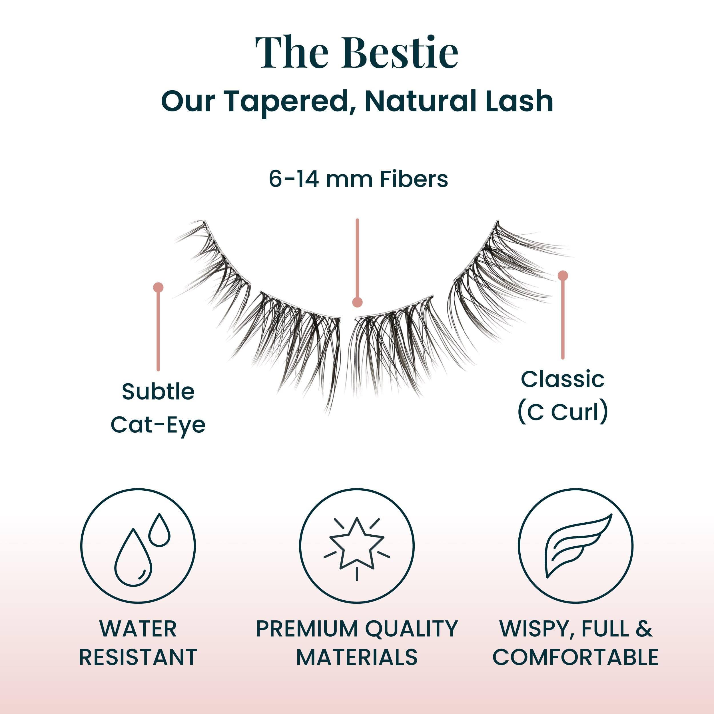 FlutterHabit Bestie Lash Clusters fibres légères et confortables pour toute la journée