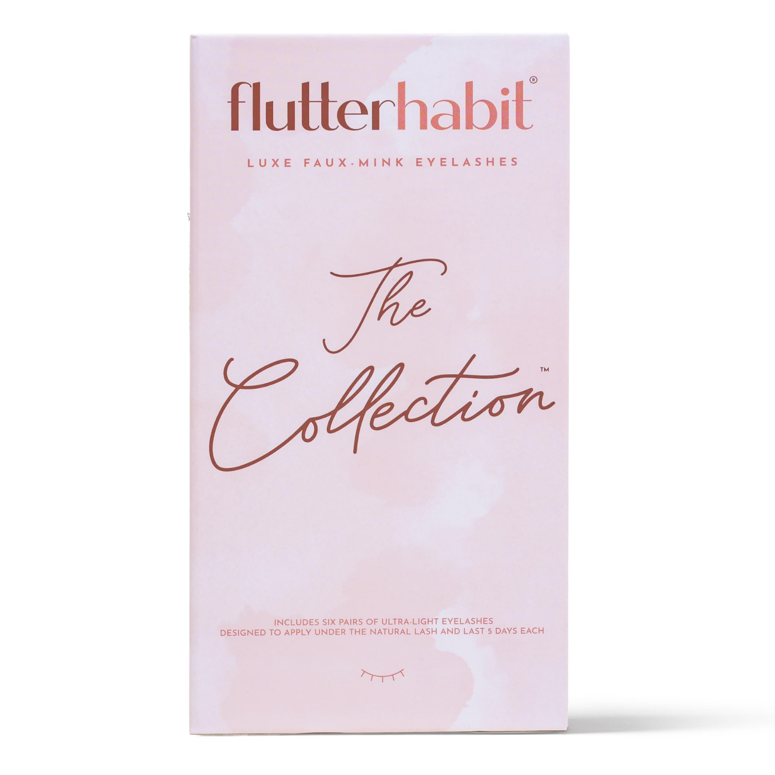 FlutterHabit boîte Classic Collection prête à tester différents styles de cils.