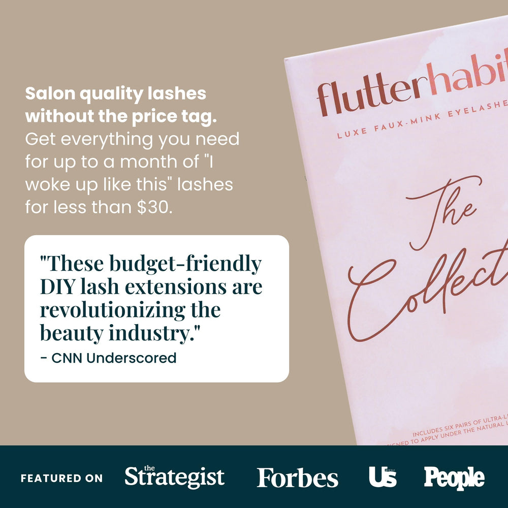 Cils FlutterHabit durables jusqu'à 10 jours avec résistance et simplicité.