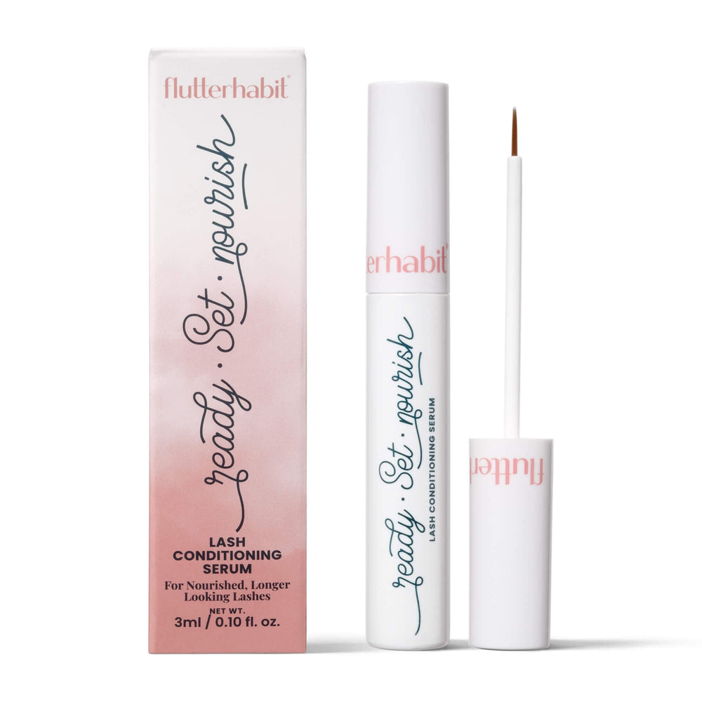 FlutterHabit: flacon du sérum cils prêt à hydrater et nourrir.