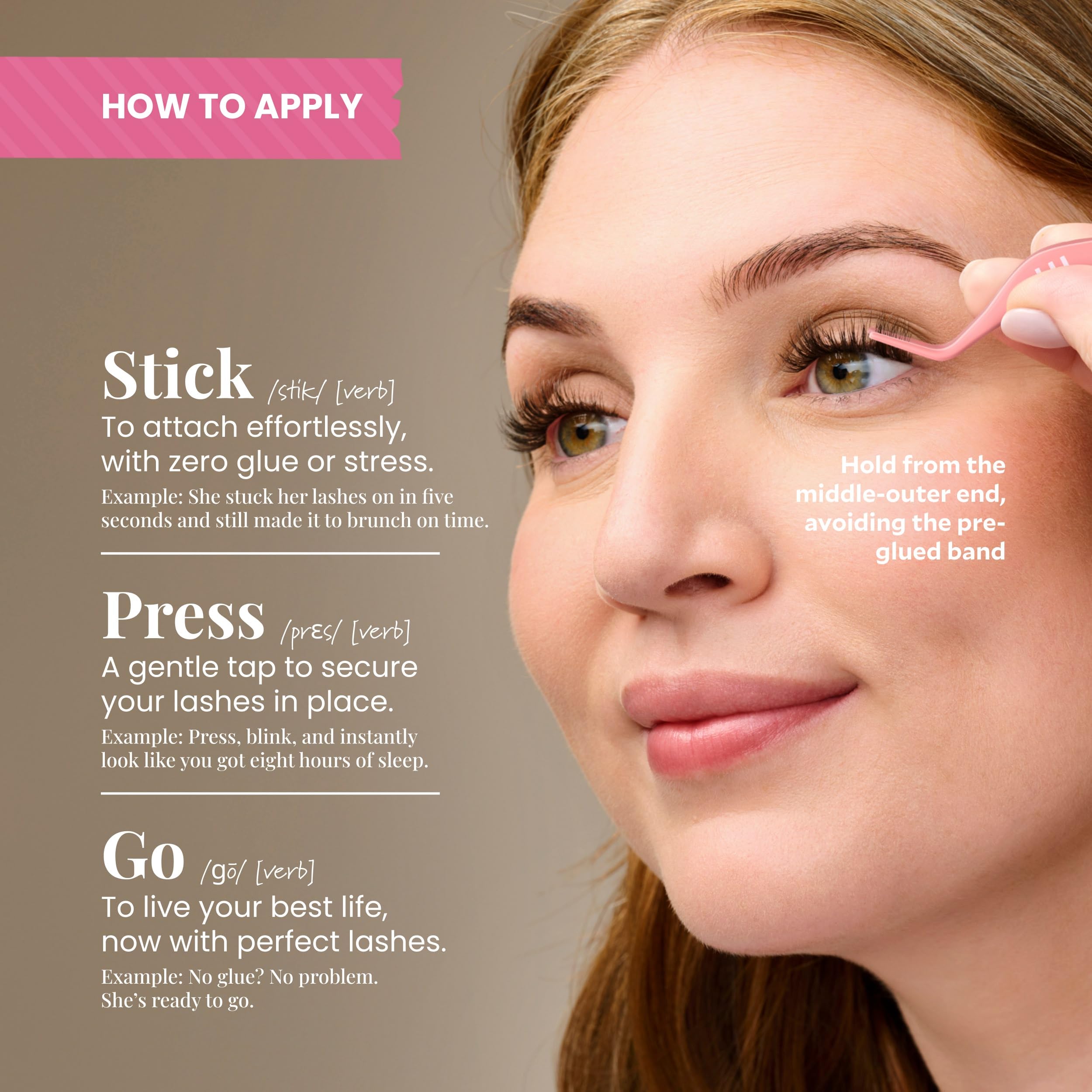 FlutterHabit Sticktionary Sweetheart Underlash kit complet pour un regard rapide à la maison.