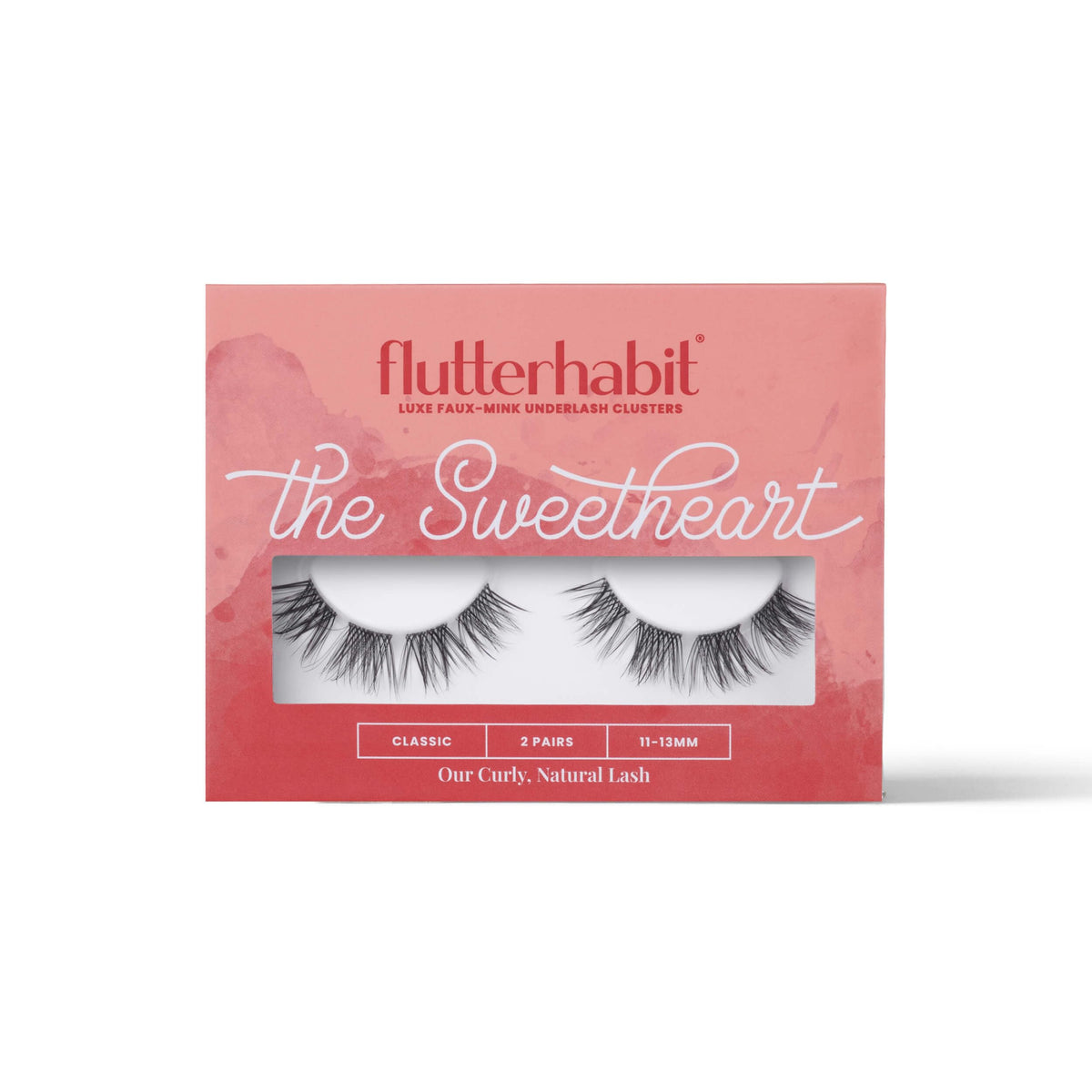 FlutterHabit Sweetheart Cils – emballage 2-paires pour tester facilement plusieurs looks.