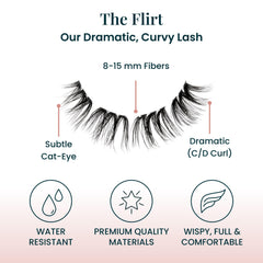 FlutterHabit The Flirt – Adhésif non inclus; utilisez le vôtre pour une tenue durable