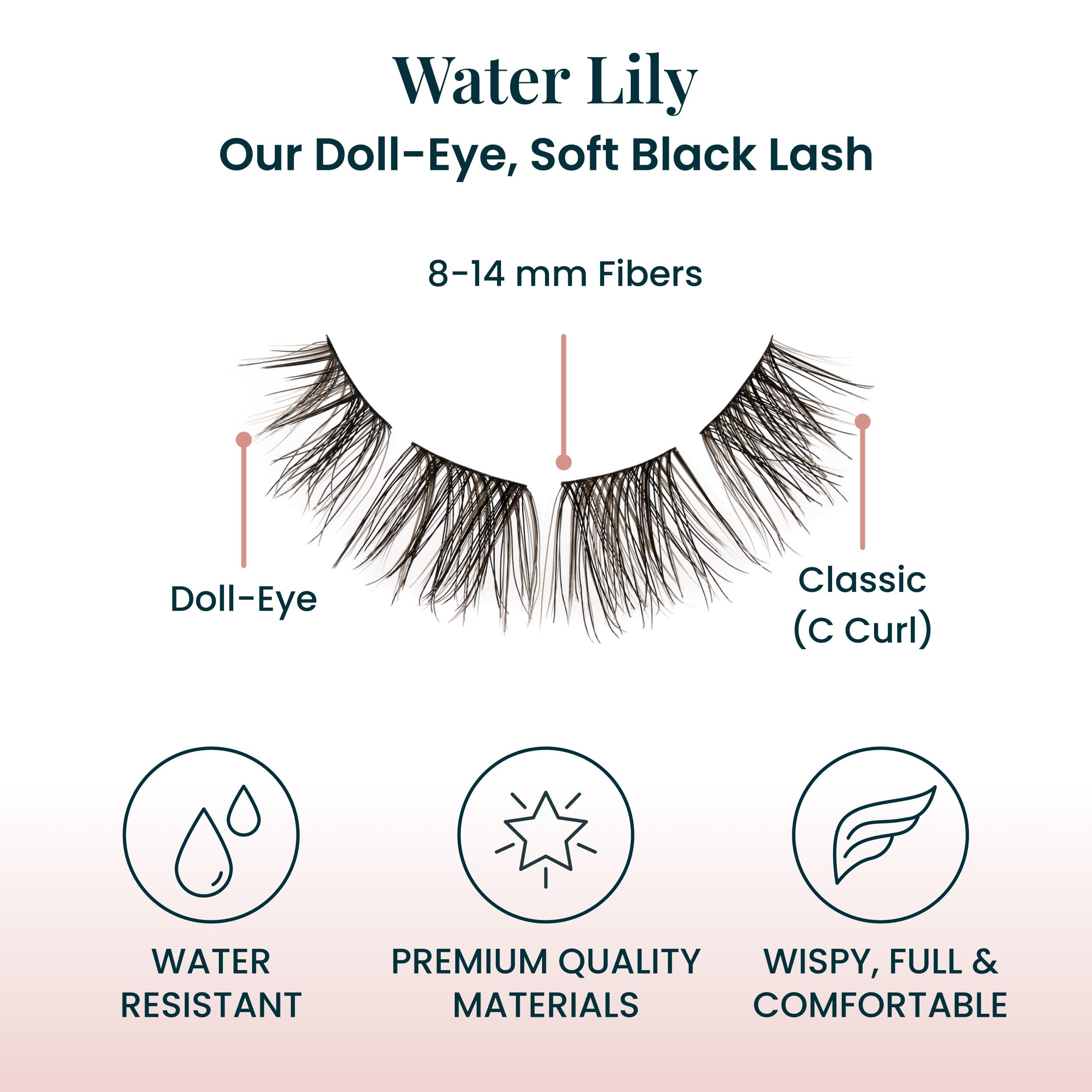 FlutterHabit Water Lily Lash Clusters: tenue légère et confortable au quotidien.