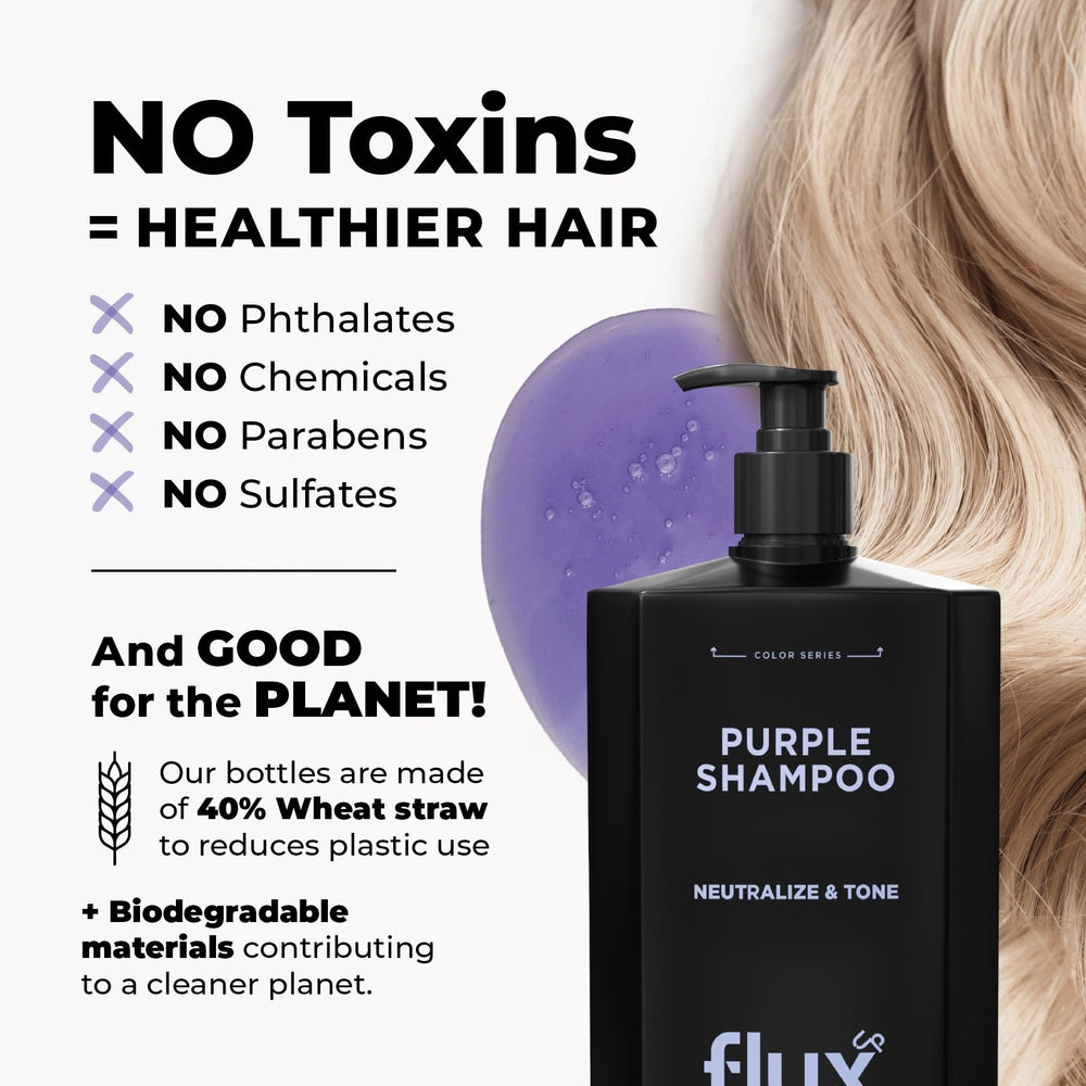 FLUX UP Shampoing Violet – parfum léger qui accompagne la routine.