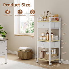 Flycity étagères fibreboard pour rangement beauté robuste et organisé.