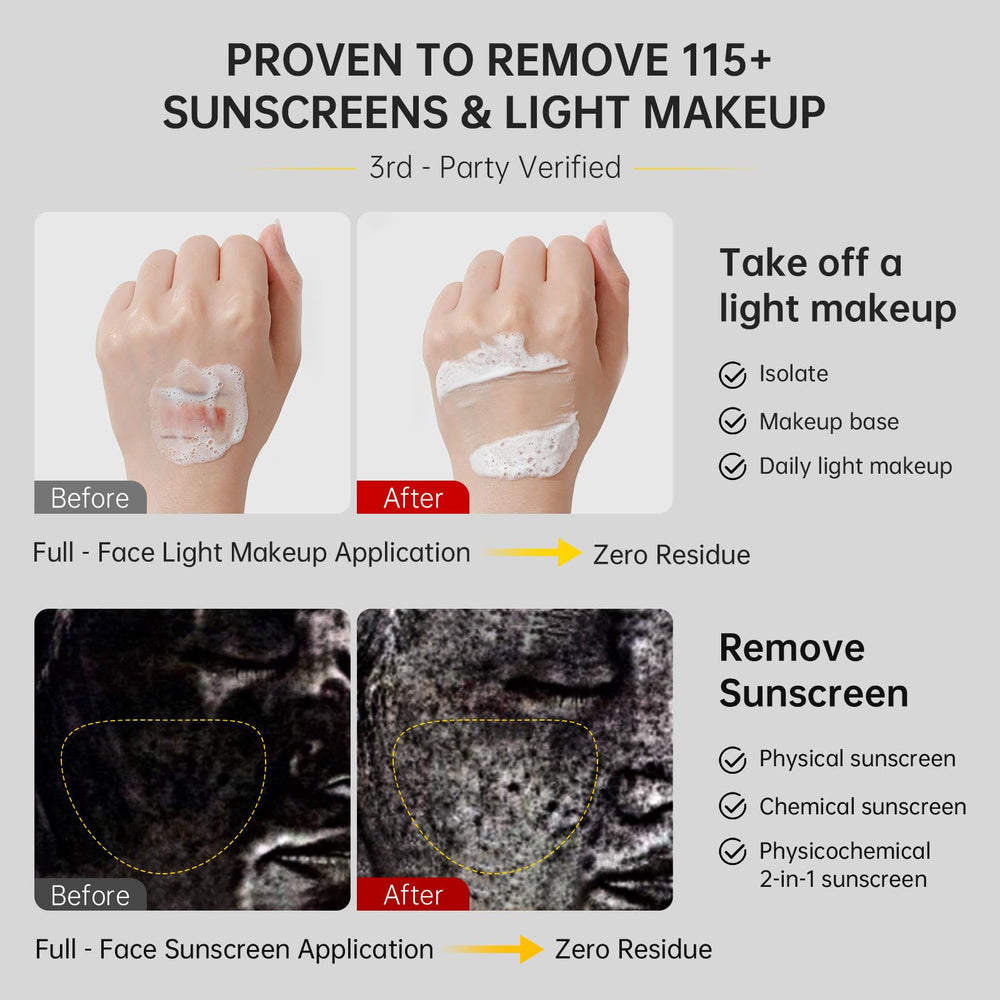 FLYLEAF Nettoyage tout-en-un efficace contre maquillage et sébum