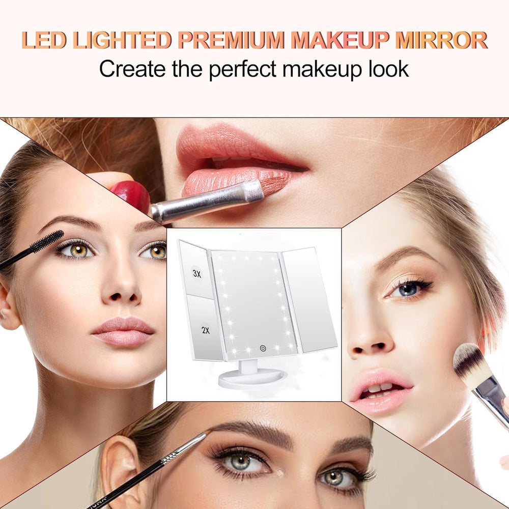 Flymiro miroir alimenté par USB ou piles, utilisation flexible.