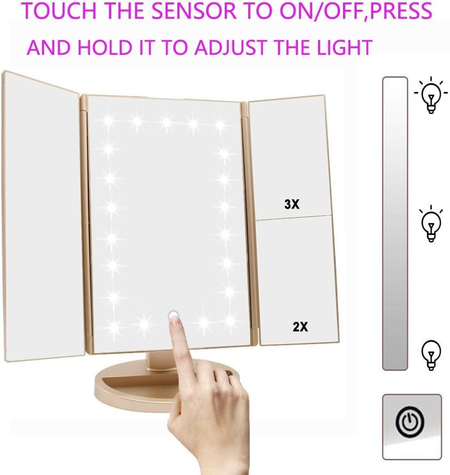Flymiro Miroir alimentation USB et piles AAA pour utilisation flexible.