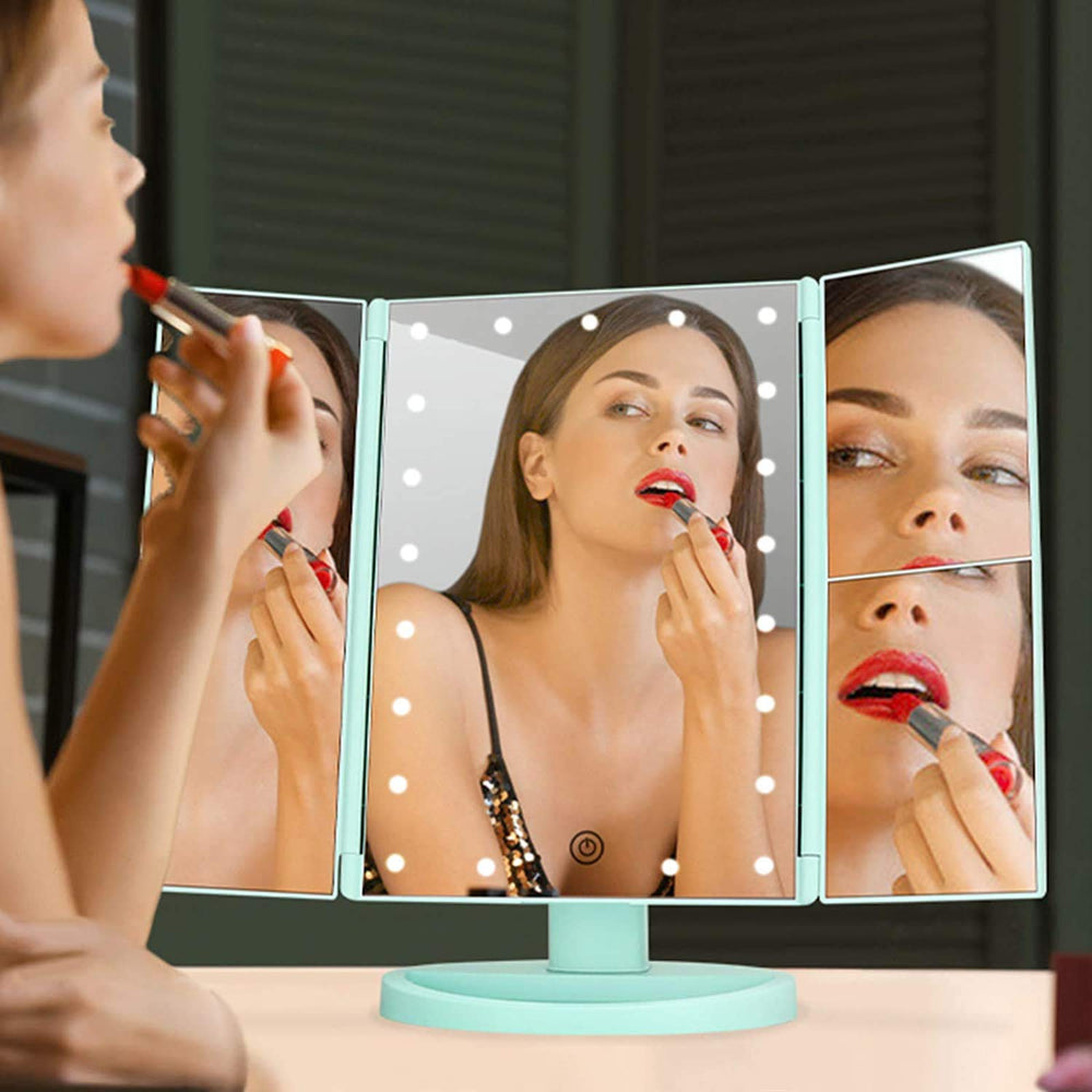 Flymiro Miroir cadeau élégant vert pour femmes.