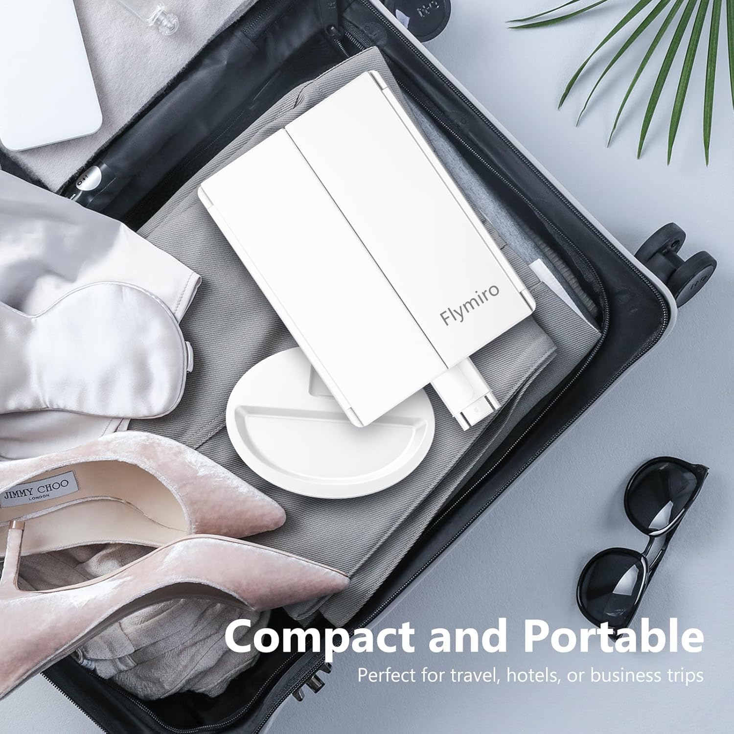 Flymiro miroir de voyage compact, parfait pour le sac.