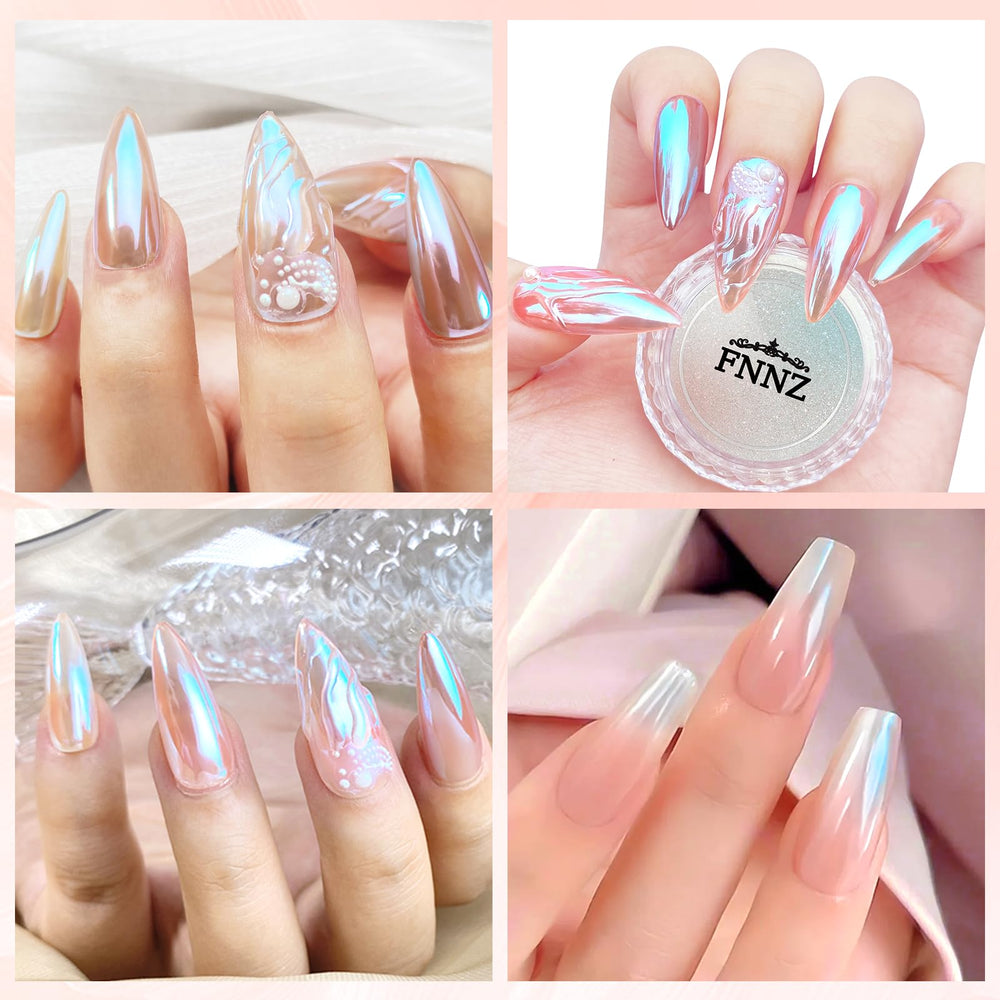 poudre fnnz nacrée pour acrylique et art des ongles