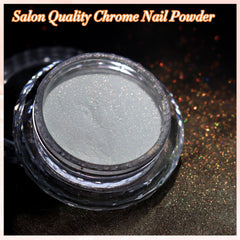 Poudre FNNZ Chrome Miroir Brillant: finition miroir sur les ongles.