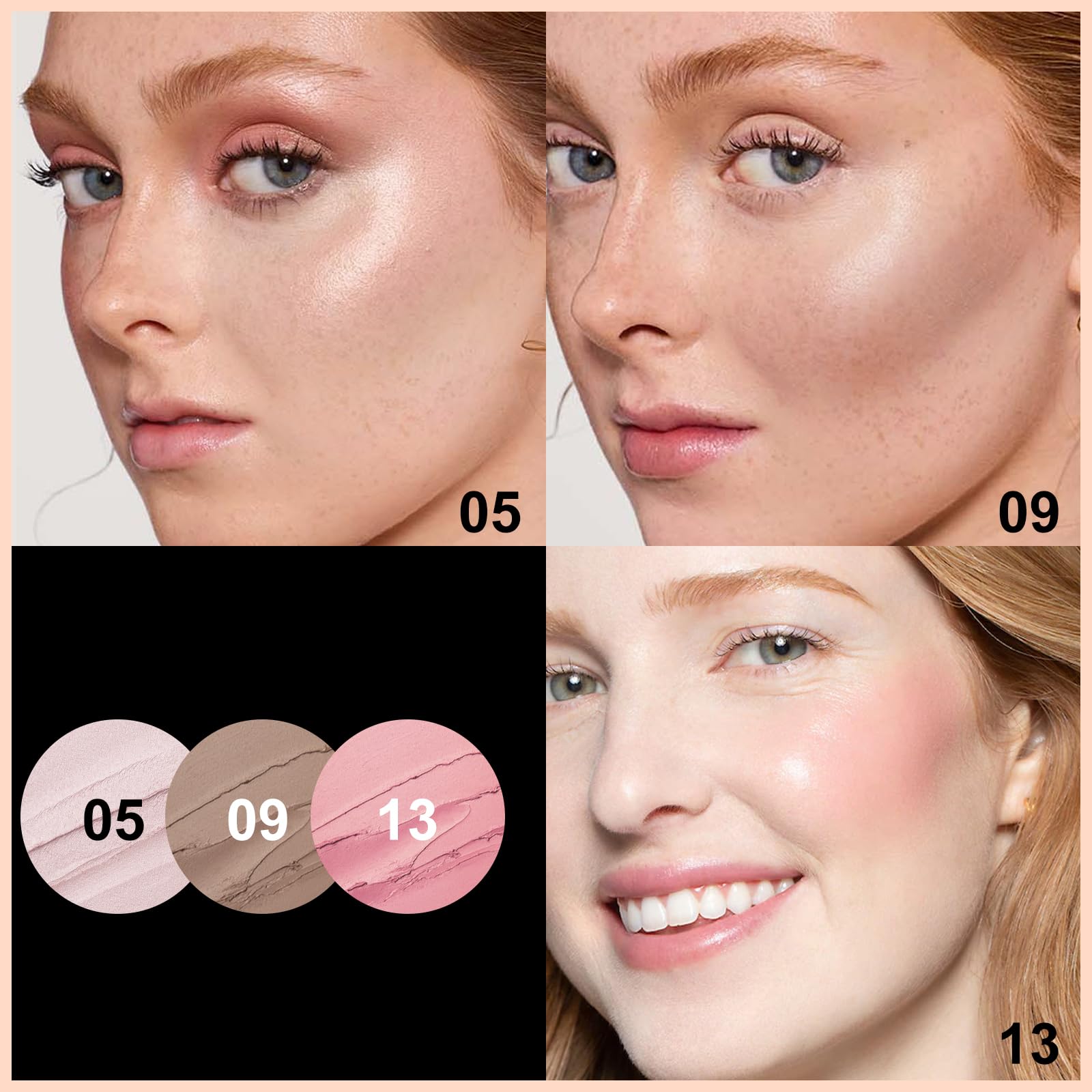 FOCALLURE application contour crème — estompage facile pour un fini léger.