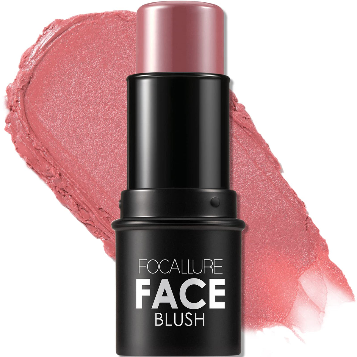FOCALLURE blush crème Rose Marbré — texture légère qui glisse sur le visage.