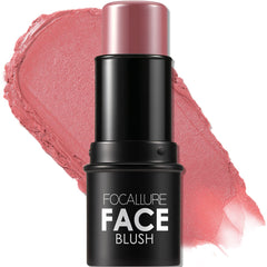 FOCALLURE blush crème Rose Marbré — texture légère qui glisse sur le visage.