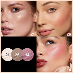 FOCALLURE blush creme rose naturel, ajoute couleur fraîche et saine au visage.