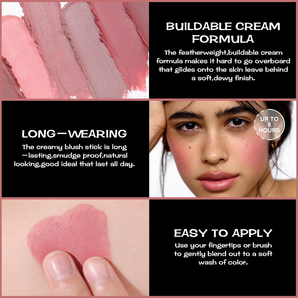 FOCALLURE Rose Flush-blush fini satiné et tenue naturelle