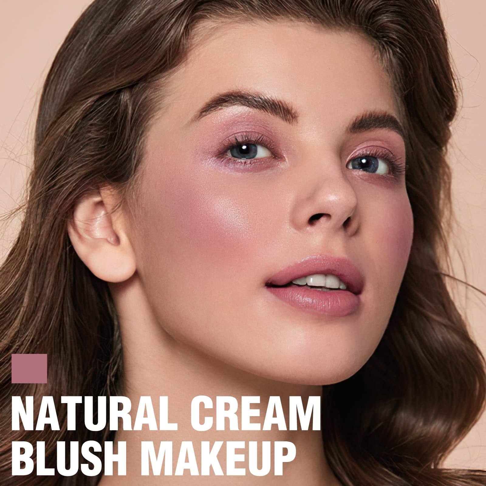 FOCALLURE Crème Blush Stick Pigment Matte, couleur riche sur joues et yeux.