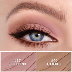 FOCALLURE ombre crème Mocha Pink, nuance chaude prête à illuminer le regard.
