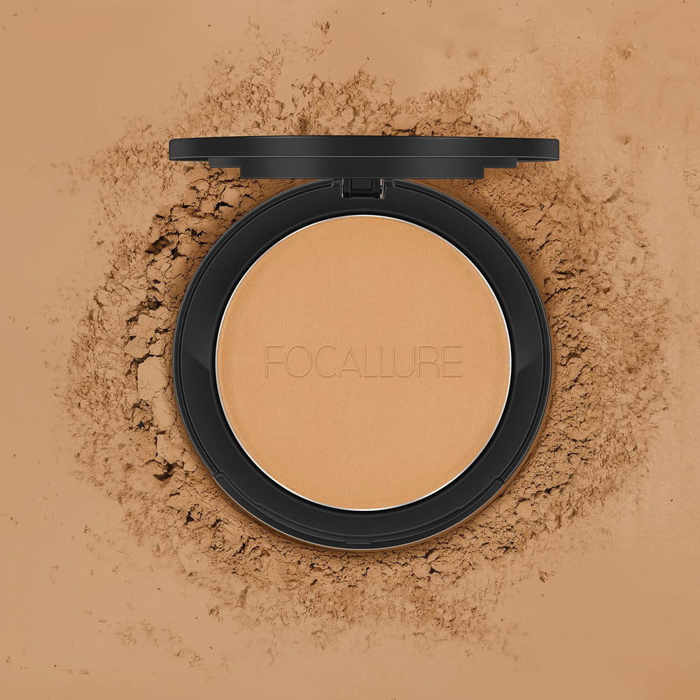 FOCALLURE poudre compacte – format portable pour retouches discrètes tout au long de la journée
