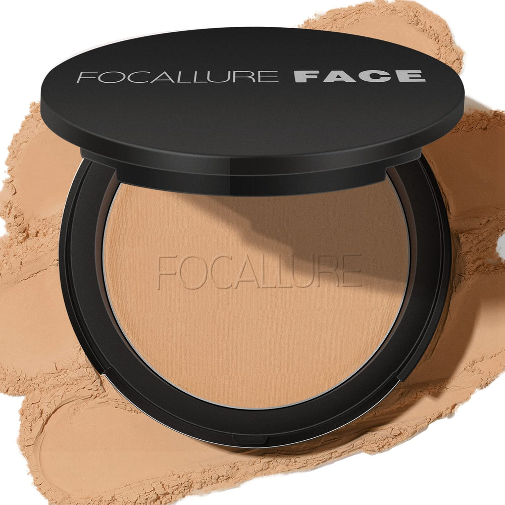 FOCALLURE Poudre pressée matte de texture légère pour un fini velouté