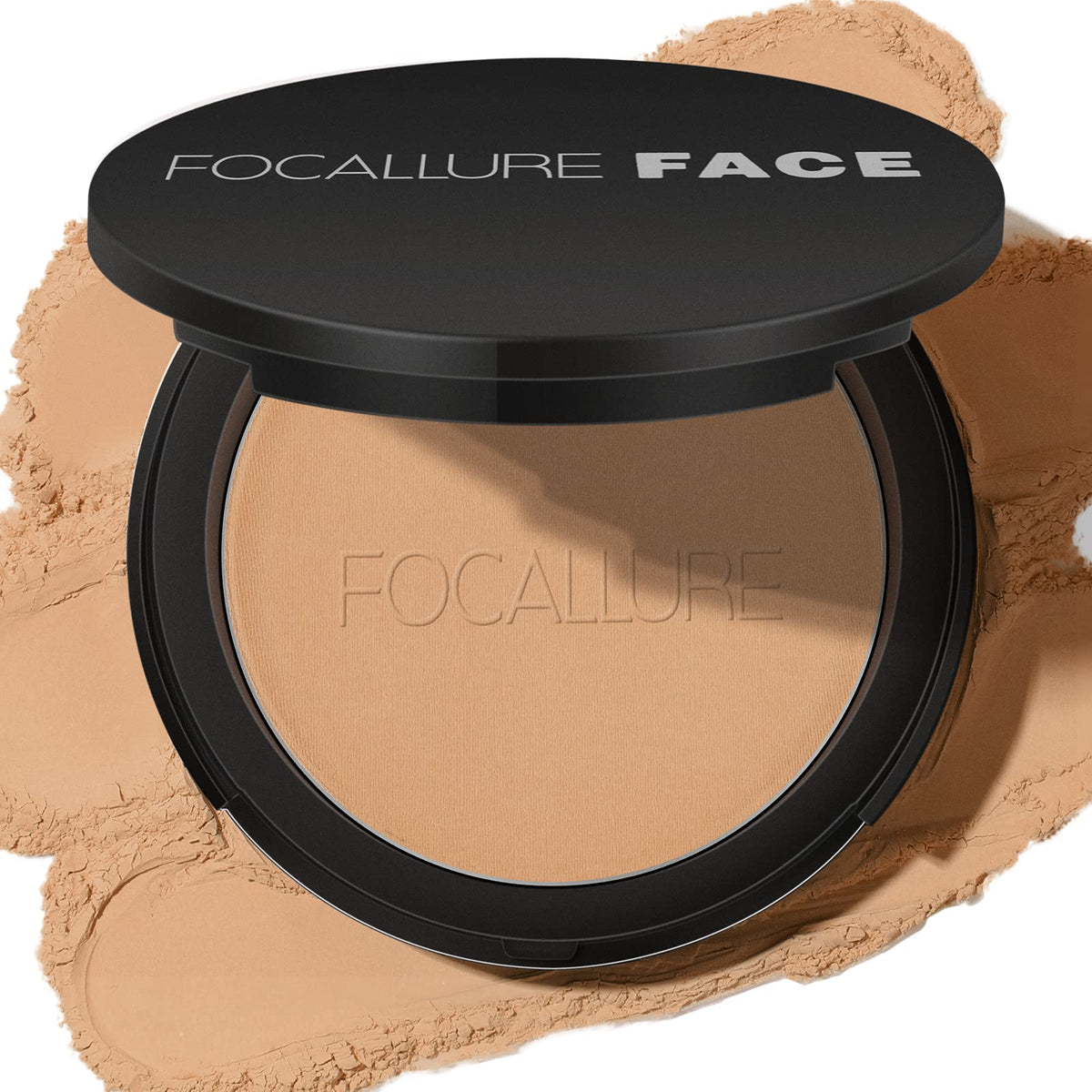 FOCALLURE Poudre pressée matte de texture légère pour un fini velouté