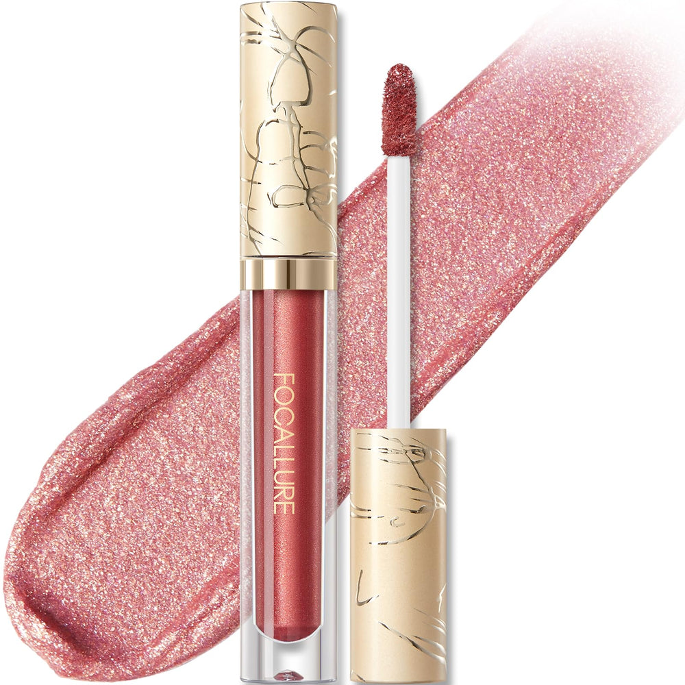 FOCALLURE rouge liquide métal : application fluide pour une couvrance homogène.