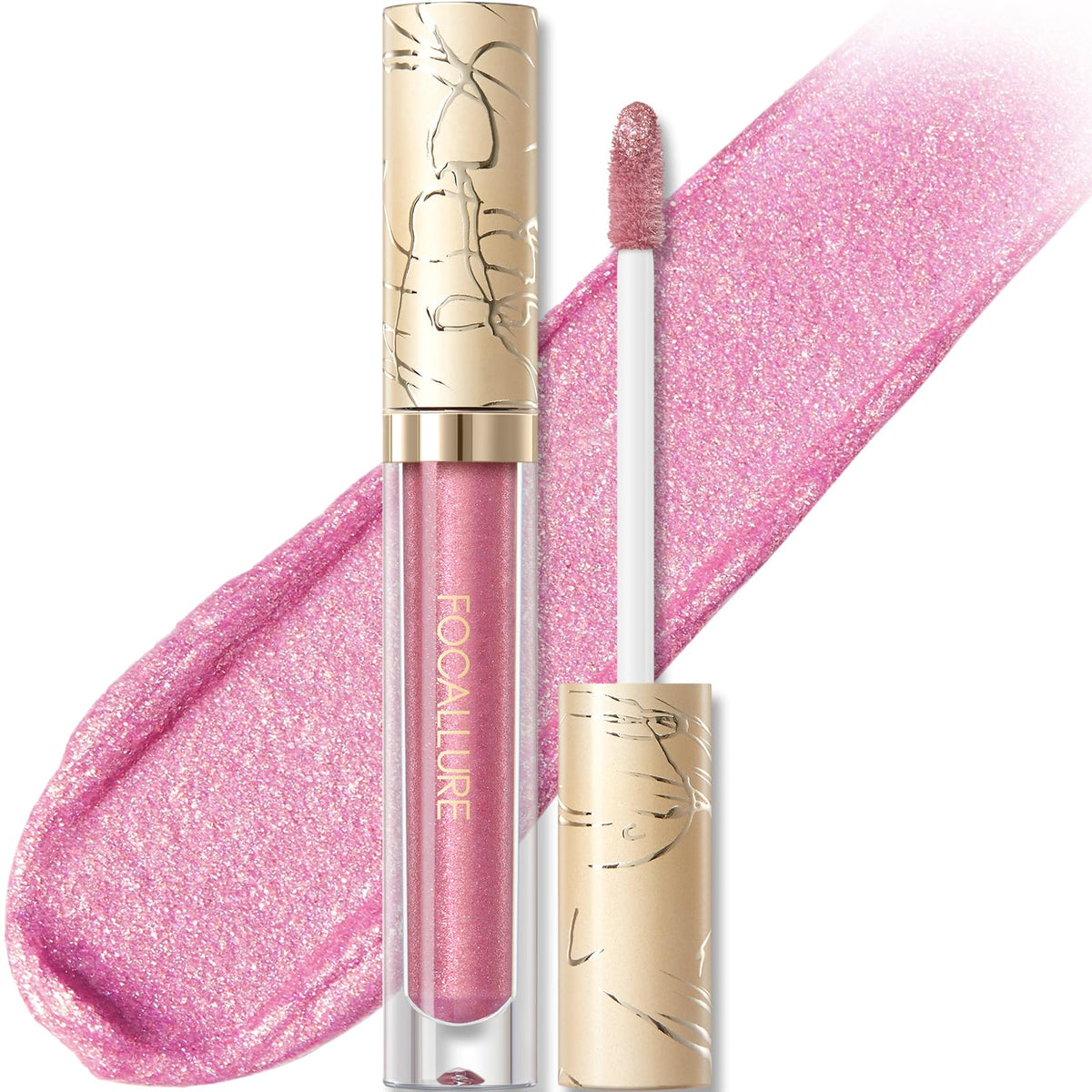 FOCALLURE rouge liquide metallique – nuancier éclatant pour tester rapidement la couleur.