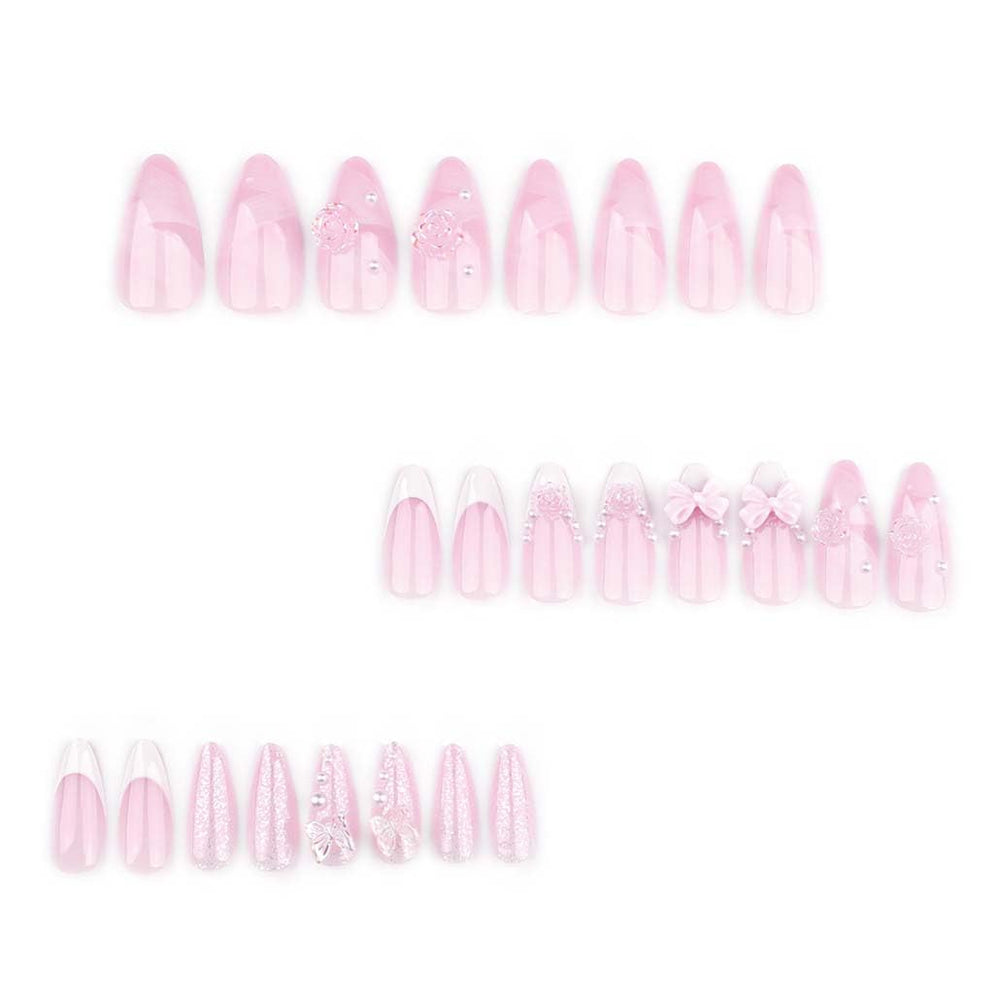 Foccna: ongles amande blancs, résistant et élégant pour toutes les occasions.
