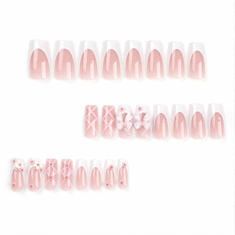 Foccna ongles scintillants rose, finition brillante et durable pour soirée.