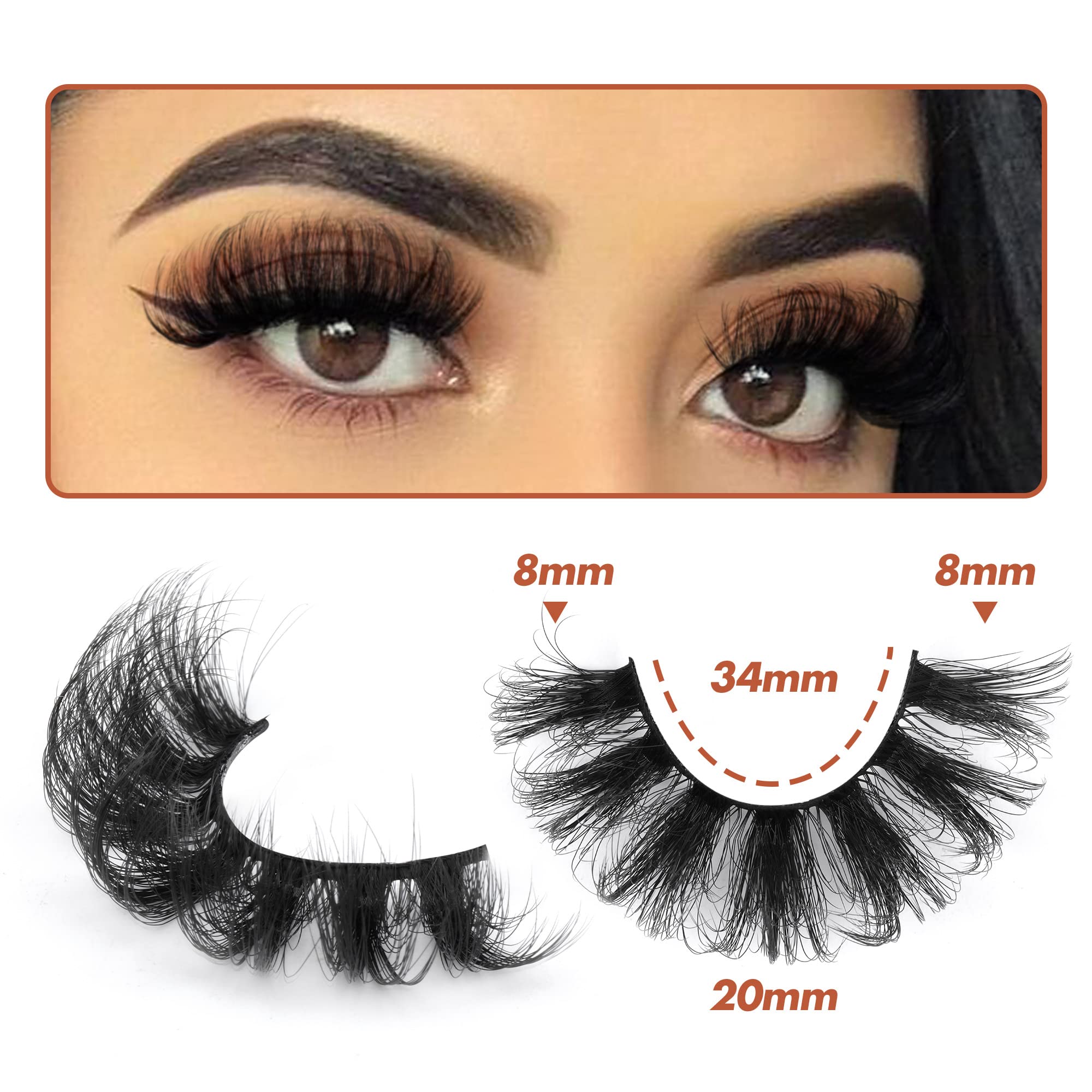 Bande ultra-fin 0,06 mm des cils Focipeysa pour un port confortable.