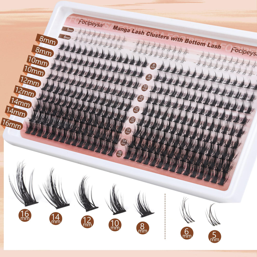 Cils inférieurs en clusters 5–6 mm pour l’équilibre du regard.