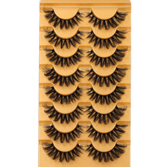Focipeysa: cils cat-eye croisés 17 mm pour un effet élargi des yeux.