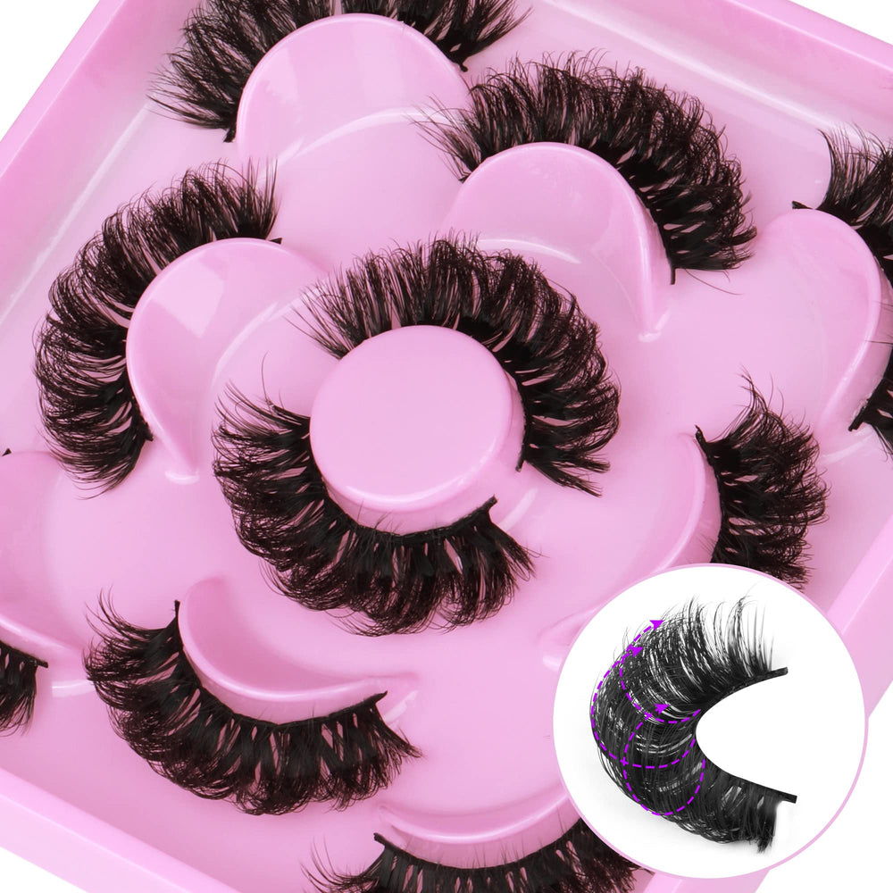 Cils Focipeysa naturels 3D D-Curl pour un regard discret et élégant.