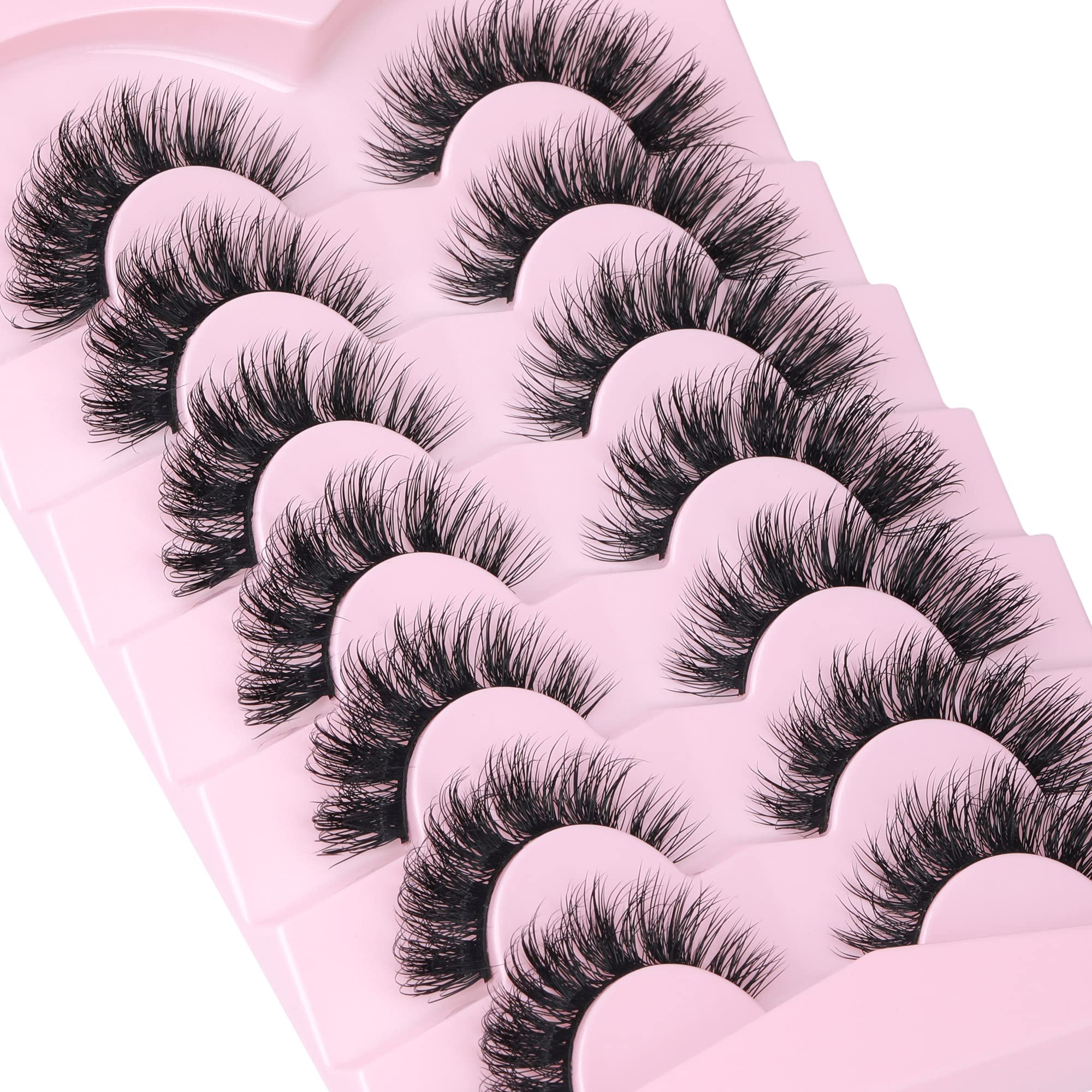 Focipeysa cils mink plats – facile à poser pour débutants.