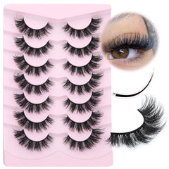 Focipeysa cils mink plat – look naturel et port durable.