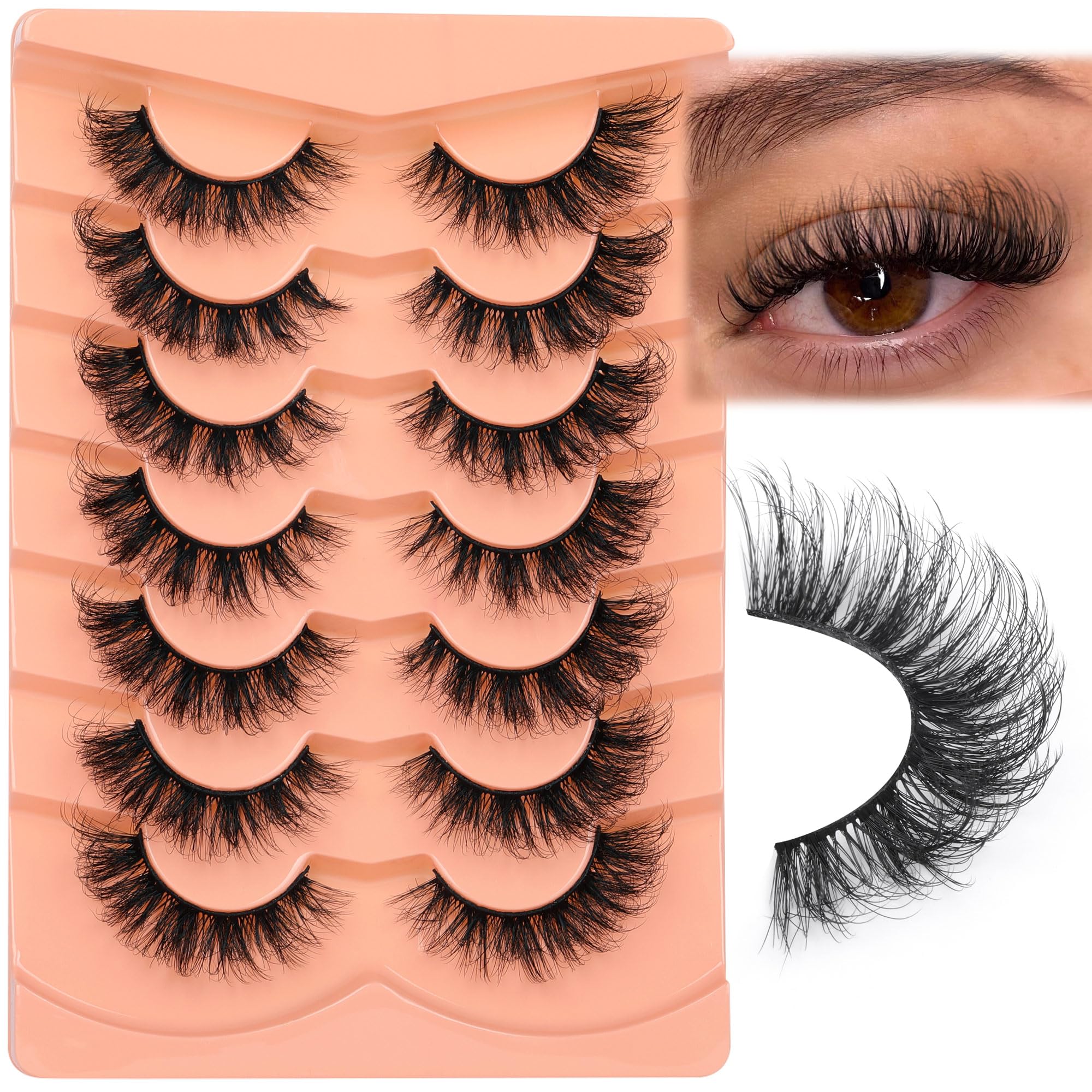 Cils Mink Wispy Focipeysa 14 mm – rega rd naturel quotidien.