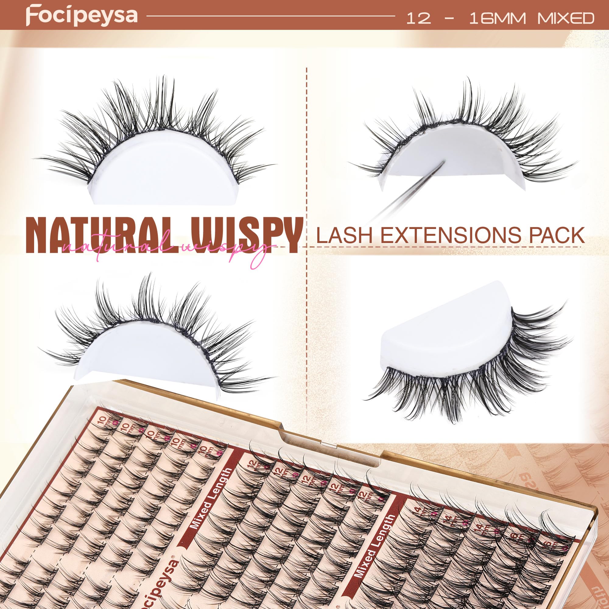 Cils réutilisables et respirants de Focipeysa.