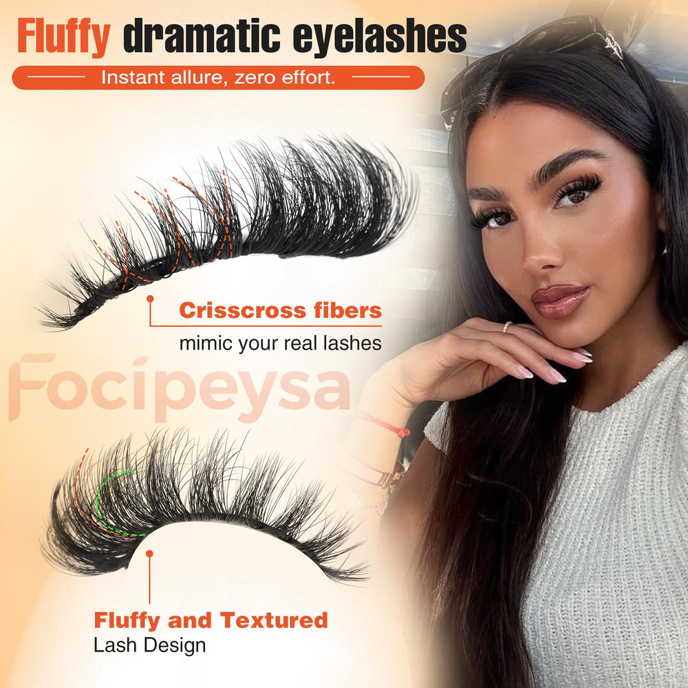 Lot de cils Focipeysa permet de varier les maquillages.
