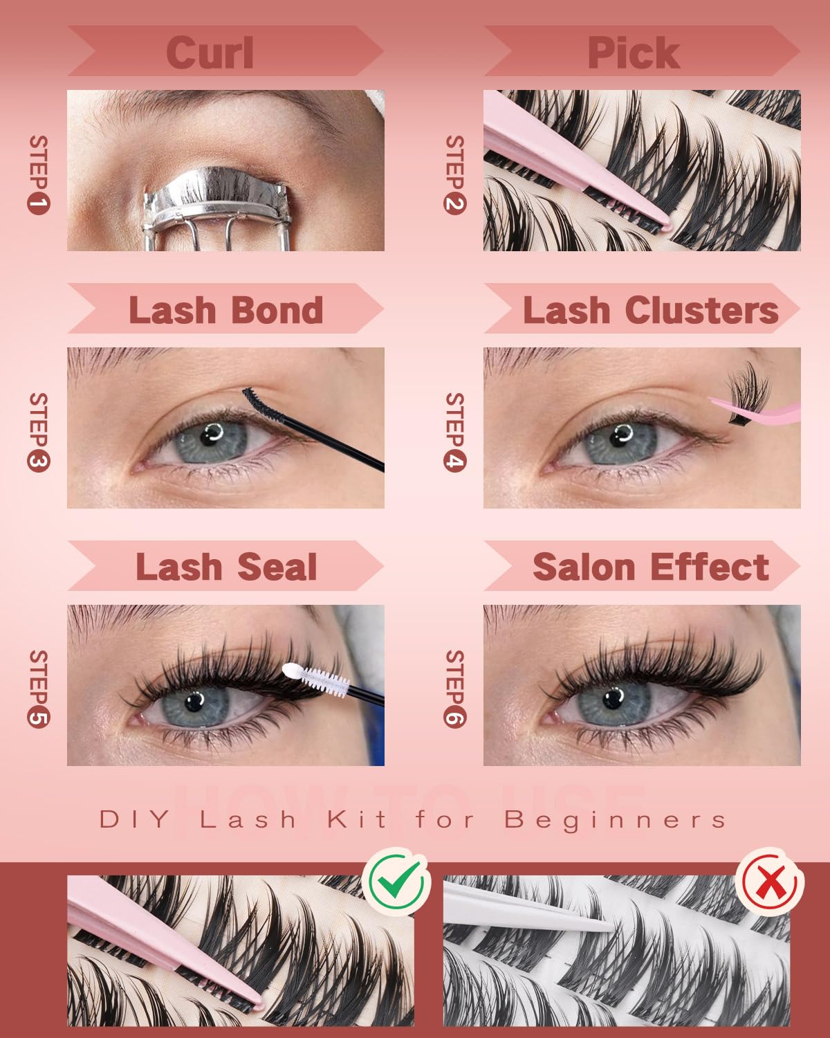 Focipeysa wispy-sans-colle : solution légère sans adhésif pour cils.