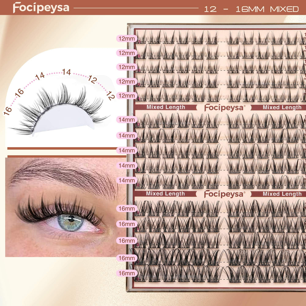Effet cils spikes salon à la maison avec Focipeysa.