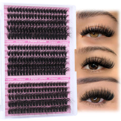 Extensions cils volume 300pcs Focipeysa, effet volumineux et naturel.