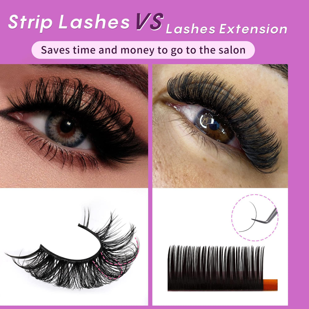 Focipeysa fluffy faux mink lashes four styles for versatile day-to-night volume