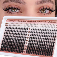Focipeysa grappes manga pour créer un volume personnalisé des cils.