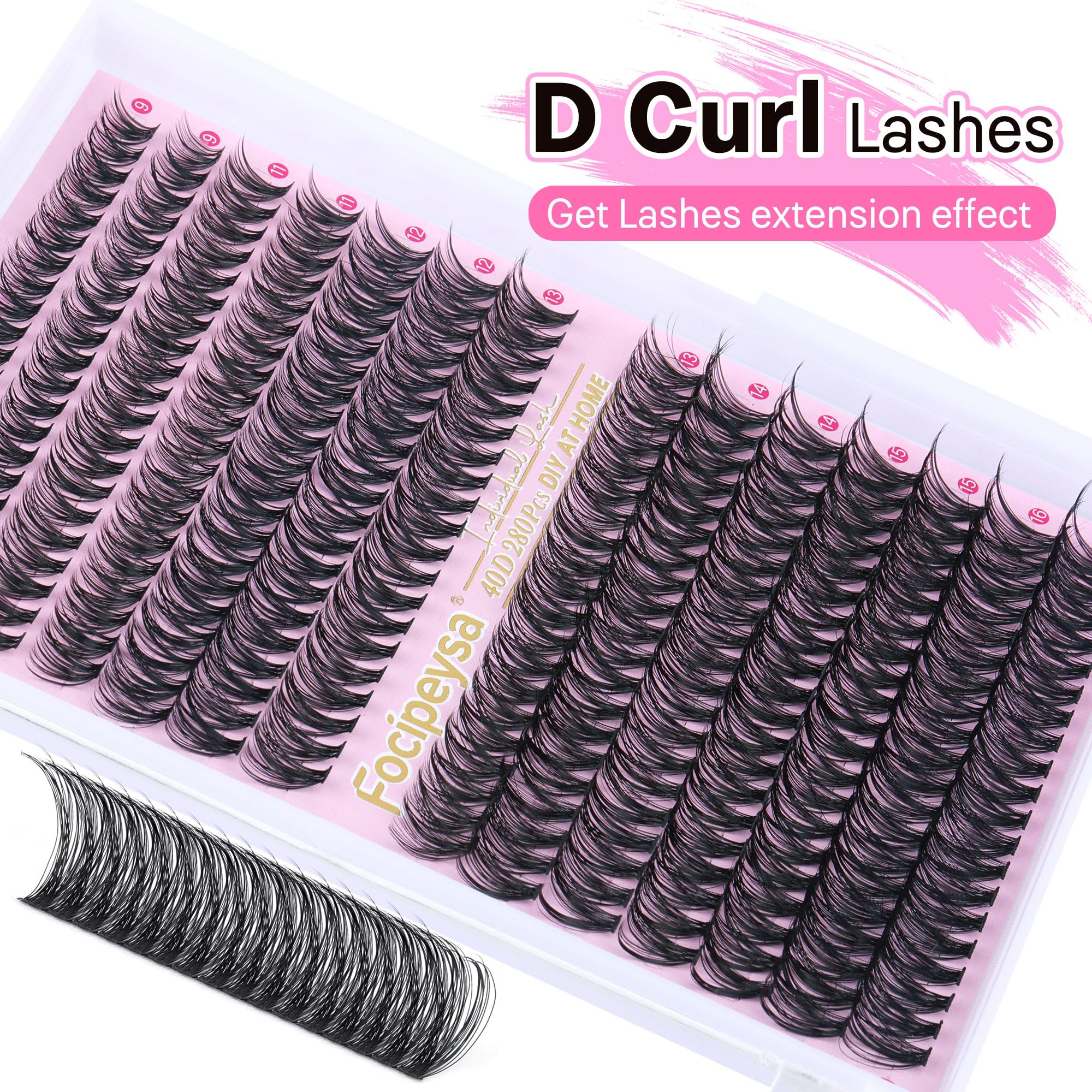 Focipeysa lash bond and seal for durable lightweight lash clusters